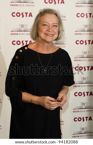 Kate Adie arriving for The 2012 Costa Book Awards at Quagliano\'s Restaurant in London on 24th Jan 2012 Pics by Simon Burchell / Featureflash