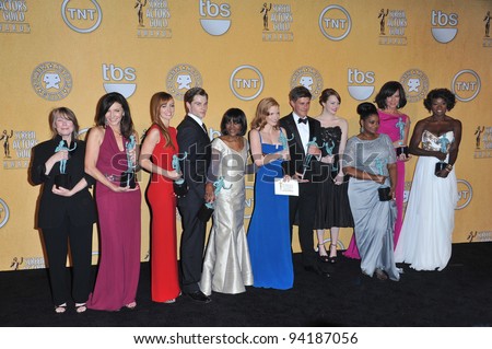 Cast of The Help at the 17th Annual Screen Actors Guild Awards at the Shrine Auditorium, Los Angeles. January 29, 2012  Los Angeles, CA Picture: Paul Smith / Featureflash
