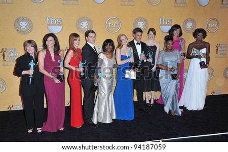 Cast of The Help at the 17th Annual Screen Actors Guild Awards at the Shrine Auditorium, Los Angeles. January 29, 2012  Los Angeles, CA Picture: Paul Smith / Featureflash