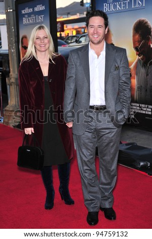 Rob Morrow & date at the Los Angeles premiere of his new movie \