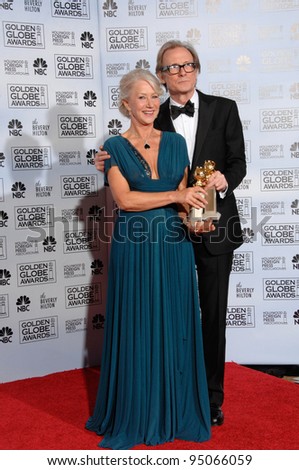 HELEN MIRREN & BILL NIGHY at the 64th Annual Golden Globe Awards at the Beverly Hilton Hotel. January 15, 2007 Beverly Hills, CA Picture: Paul Smith / Featureflash