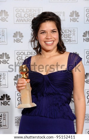 Ugly Betty star AMERICA FERRERA at the 64th Annual Golden Globe Awards at the Beverly Hilton Hotel. January 15, 2007 Beverly Hills, CA Picture: Paul Smith / Featureflash