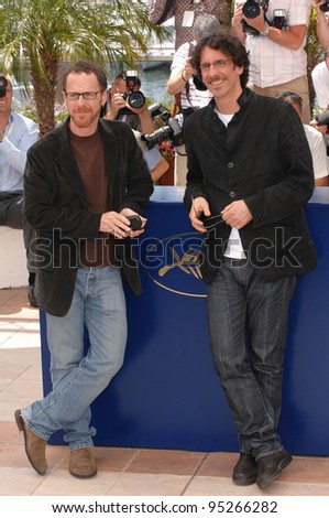 Joel & Ethan Coen at photocall for their movie \