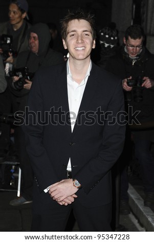 Oliver Phelps arriving for the Evening Standard Film Awards, County Hall, London. 06/02/2012 Picture by: Steve Vas / Featureflash