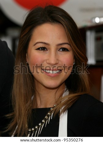 Rachel Stevens during the  EATT (Eat at the Table) photocall, The Golden Union Chip Shop,  London. 08/02/2012 Picture by: Alexandra Glen / Featureflash