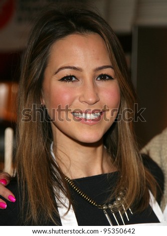 Rachel Stevens during the  EATT (Eat at the Table) photocall, The Golden Union Chip Shop,  London. 08/02/2012 Picture by: Alexandra Glen / Featureflash