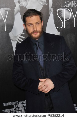 Tom Hardy at the Los Angeles premiere of his new movie 