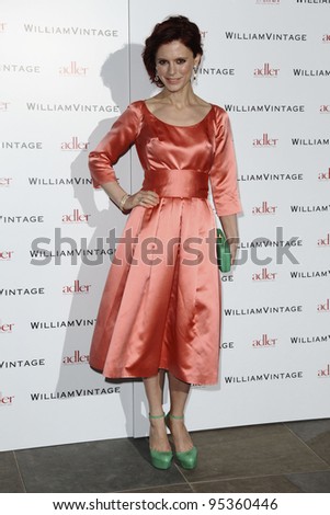 Emelia Fox arriving for the William Vintage dinner hosted by Gillian Anderson at the Renaissance Hotel St Pancras, London. 10/02/2012 Picture by: Steve Vas / Featureflash
