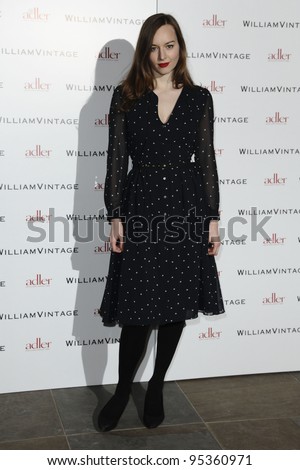 New Young Pony Club singer, Lou Hayter arriving for the William Vintage dinner at the Renaissance Hotel St Pancras, London. 10/02/2012 Picture by: Steve Vas / Featureflash