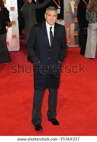 George Clooney attends the Orange British Academy Film Awards 2012 at the Royal Opera House. February 12, 2012, London, UK Picture: Catchlight Media / Featureflash