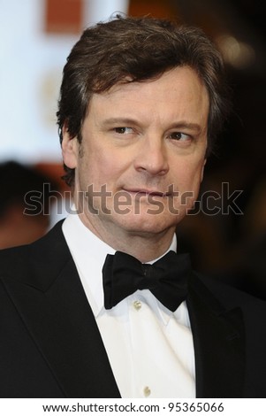 Colin Firth arriving for the BAFTA Film Awards 2012 at the Royal Opera House, Covent Garden, London. 12/02/2012  Picture by: Steve Vas / Featureflash