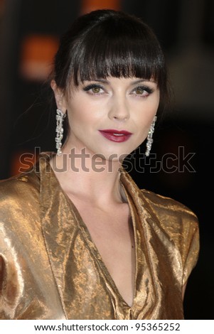 Christina Ricci arriving for the BAFTA Film Awards 2012 at the Royal Opera House, Covent Garden, London. 12/02/2012  Picture by: Steve Vas / Featureflash