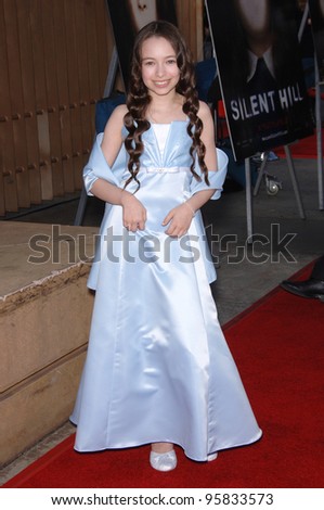 Actress JODELLE FERLAND at the world premiere, in Hollywood, of her new movie Silent Hill. April 20, 2006  Los Angeles, CA  2006 Paul Smith / Featureflash