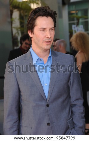 Actor KEANU REEVES at the world premiere, in Hollywood, of his new movie \