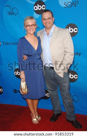 Notes From the Underbelly star RACHAEL HARRIS & husband actor ADAM PAUL at the Disney ABC TV All Star Party at Kidspace in Pasadena. July 19, 2006  Pasadena, CA  2006 Paul Smith / Featureflash