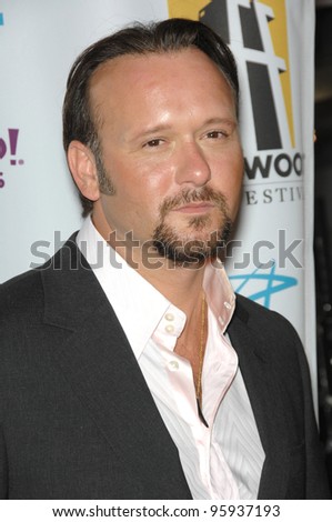 TIM McGRAW at the Hollywood Film Festival's opening night gala premiere of his new movie 