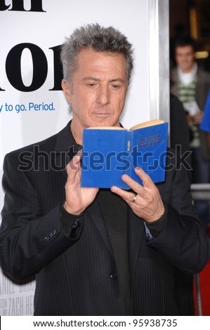 DUSTIN HOFFMAN at the Los Angeles premiere of his new movie \