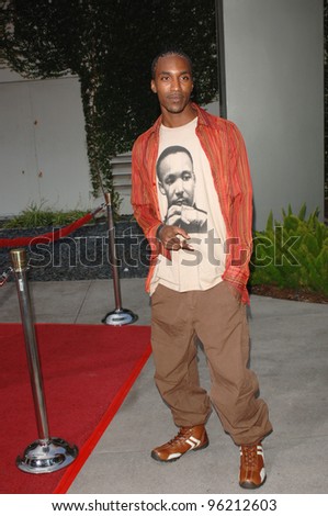 Actor DE\'ANGELO WILSON at the Los Angeles premiere of movie Hustle & Flow at the Cinerama Dome, Hollywood. July 20, 2005  Los Angeles, CA  2005 Paul Smith / Featureflash