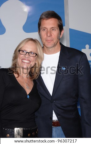 Actor GARY COLE & wife at \