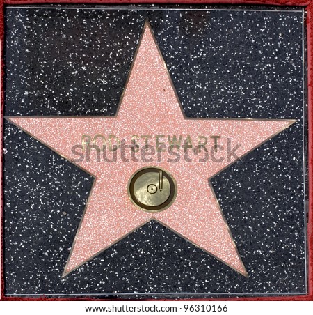 Stars Walk Fame on Pop Star Rod Stewart S Star On The Hollywood Walk Of Fame October 11