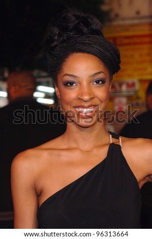 Model EBONY TAYLOR at the world premiere, in Hollywood, of Get Rich or Die Tryin\'. November 2, 2005  Los Angeles, CA.  2005 Paul Smith / Featureflash