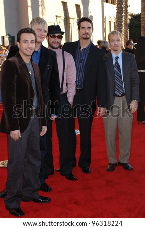 BACK STREET BOYS at the 2005 American Music Awards in Los Angeles. November 22, 2005; Los Angeles, CA:    Paul Smith / Featureflash