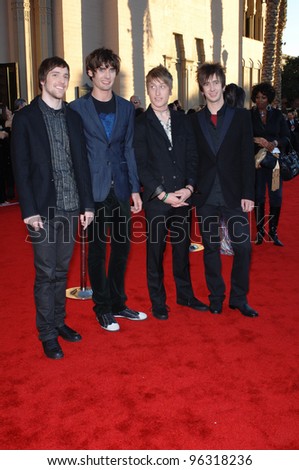 ALL AMERICAN REJECTS at the 2005 American Music Awards in Los Angeles. November 22, 2005; Los Angeles, CA:    Paul Smith / Featureflash