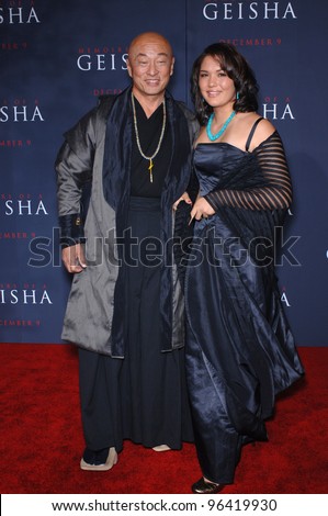 Actor CARY TAGAWA & daughter BRYNNE at the Los Angeles premiere of his new movie Memoirs of a Geisha. December 4, 2005  Los Angeles, CA.  2005 Paul Smith / Featureflash