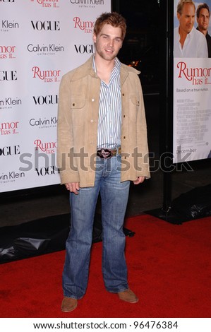 Actor MIKE VOGEL at the world premiere, in Hollywood, of his new movie Rumor Has It. December 15, 2005  Los Angeles, CA.  2005 Paul Smith / Featureflash