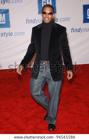 Actor JAMIE FOXX at General Motors Annual ten Event in Los Angeles. February 28, 2006  Los Angeles, CA.  2006 Paul Smith / Featureflash
