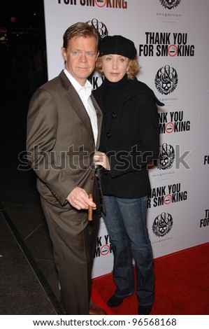 Actor WILLIAM H. MACY & wife actress FELICITY HUFFMAN at the Los Angeles premiere of his new movie 