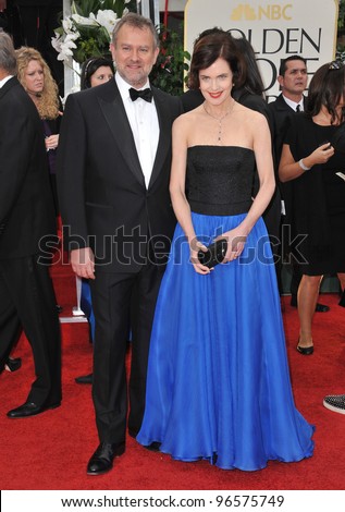 Hugh Bonneville & Elizabeth McGovern at the 69th Golden Globe Awards at the Beverly Hilton Hotel. January 15, 2012  Beverly Hills, CA Picture: Paul Smith / Featureflash