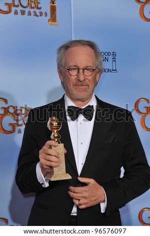 Steven Spielberg at the 69th Golden Globe Awards at the Beverly Hilton Hotel. January 15, 2012  Beverly Hills, CA Picture: Paul Smith / Featureflash