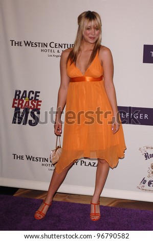 Actress KALEY CUOCO at the 12th Annual Race to Erase MS Gala themed \