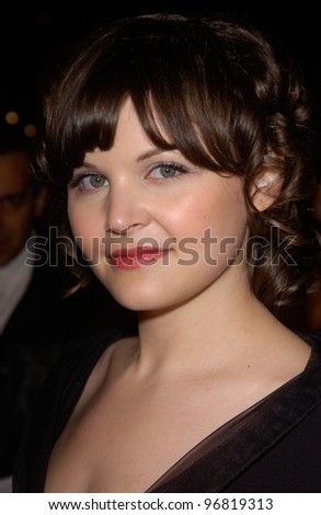 Dec 6, 2004; Los Angeles, CA: Actress GINNIFER GOODWIN at the world premiere of In Good Company, at the Grauman\'s Chinese Theatre, Hollywood.