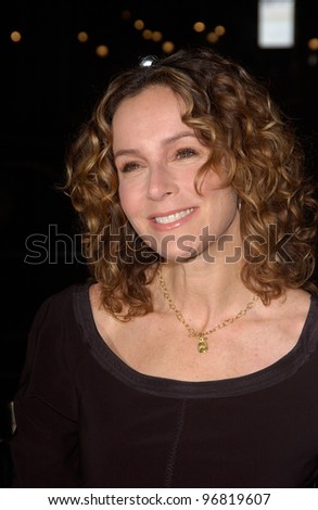 Dec 6, 2004; Los Angeles, CA: Actress JENNIFER GREY at the world premiere of In Good Company, at the Grauman\'s Chinese Theatre, Hollywood.
