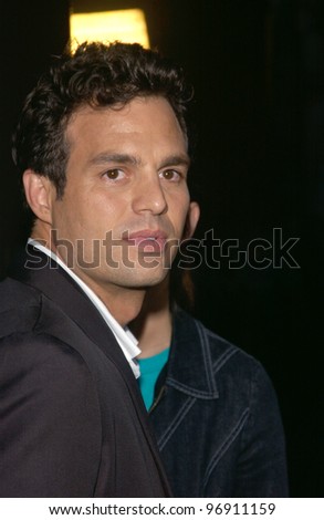 Actor MARK RUFFALO at the Los Angeles premiere of his new movie We Don\'t Live Here Anymore. August 5, 2004