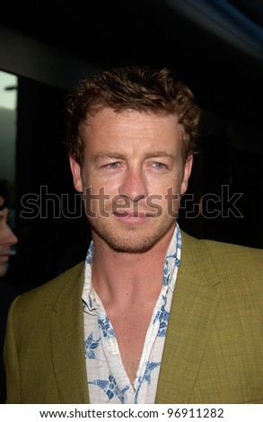 Actor SIMON BAKER at the Los Angeles premiere of We Don\'t Live Here Anymore. August 5, 2004