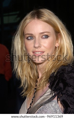 Actress NAOMI WATTS at the Los Angeles premiere of her new movie We Don\'t Live Here Anymore. August 5, 2004