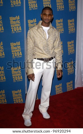 Singer USHER at the 16th Annual World Music Awards at the Thomas and Mack Centre, Las Vegas. September15, 2004