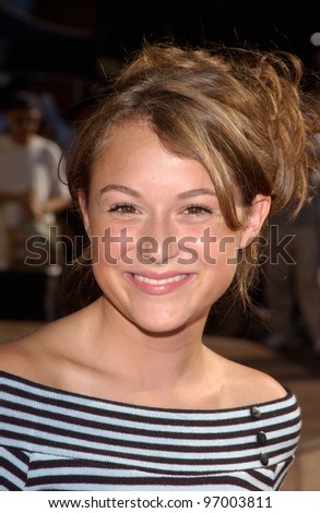 Actress ALEXA VEGA at the Los Angeles premiere of Raise Your Voice. October 3, 2004
