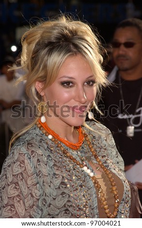 Actress/singer HAYLIE DUFF at the Los Angeles premiere of Raise Your Voice. October 3, 2004
