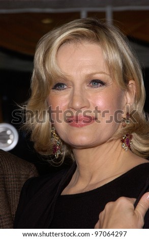 Nov 22, 2004; Los Angeles, CA: News presenter DIANE SAWYER at the Los Angeles premiere of her husband Mike Nichols\' new movie Closer.