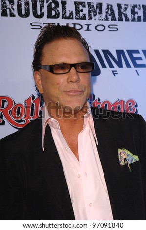 Actor MICKEY ROURKE at the Los Angeles premiere of his new movie Sin City. March 28, 2005 Los Angeles, CA.  2005 Paul Smith / Featureflash