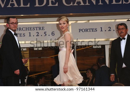 Actress SCARLETT JOHANSSON at the screening of Woody Allen\'s Match Point at the 58th Annual Film Festival de Cannes. May 12, 2005 Cannes, France.  2005 Paul Smith / Featureflash