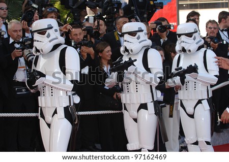 Star Wars stormtroopers at the gala premiere of Star Wars - Revenge of the Sith - at the 58th Annual Film Festival de Cannes. May 15, 2005 Cannes, France.  2005 Paul Smith / Featureflash