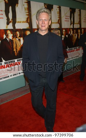 Actor BRUCE DAVISON at the world premiere, in Hollywood, of his new movie Runaway Jury. Oct 9,2003  Paul Smith / Featureflash