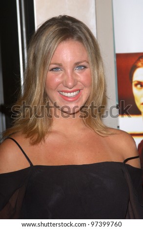 Big Brother 4 runner-up ALISON IRWIN at the world premiere, in Hollywood, of Runaway Jury. Oct 9,2003  Paul Smith / Featureflash