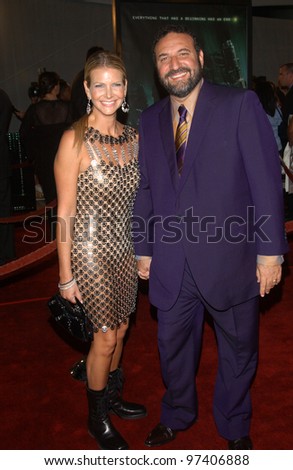 Producer JOEL SILVER & wife at the world premiere, in Los Angeles, of his new movie The Matrix Revolutions. October 27, 2003  Paul Smith / Featureflash
