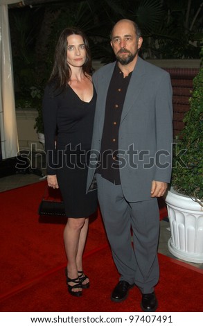 Actor RICHARD SCHIFF & wife actress SHEILA KELLEY at party in Los Angeles to celebrate to 100th episode of TV series The West Wing. November 1, 2003  Paul Smith / Featureflash